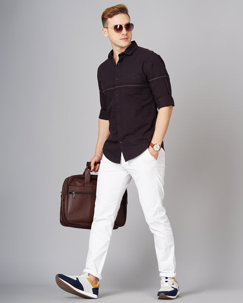 MEN'S PLACEMENT STRIPES SHIRT