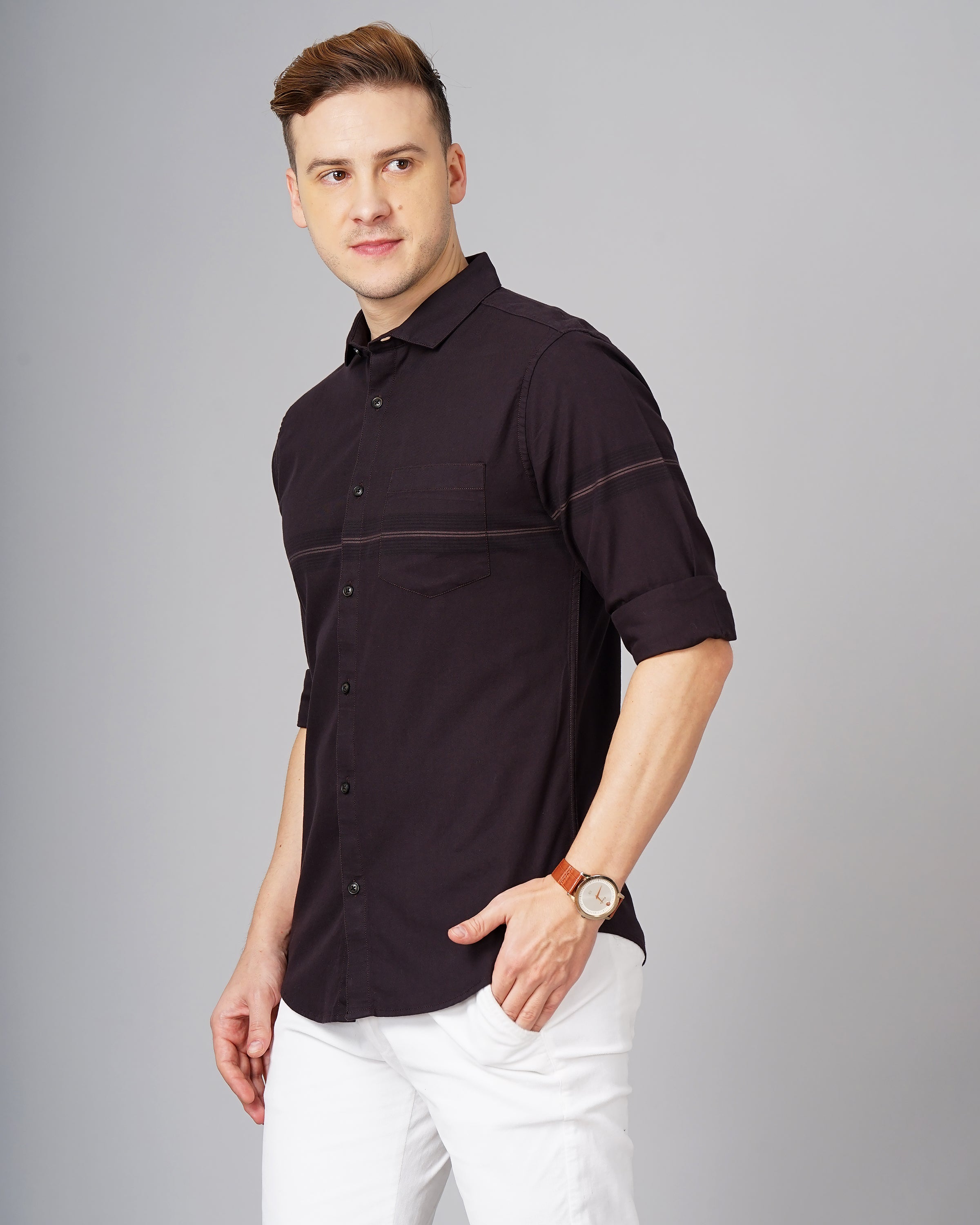 MEN'S PLACEMENT STRIPES SHIRT