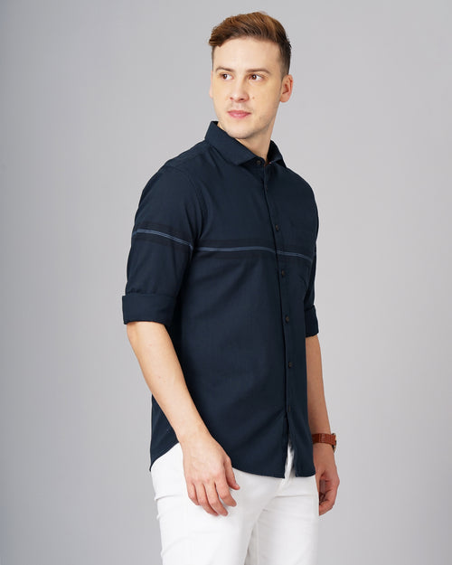 MEN'S PLACEMENT STRIPES SHIRT