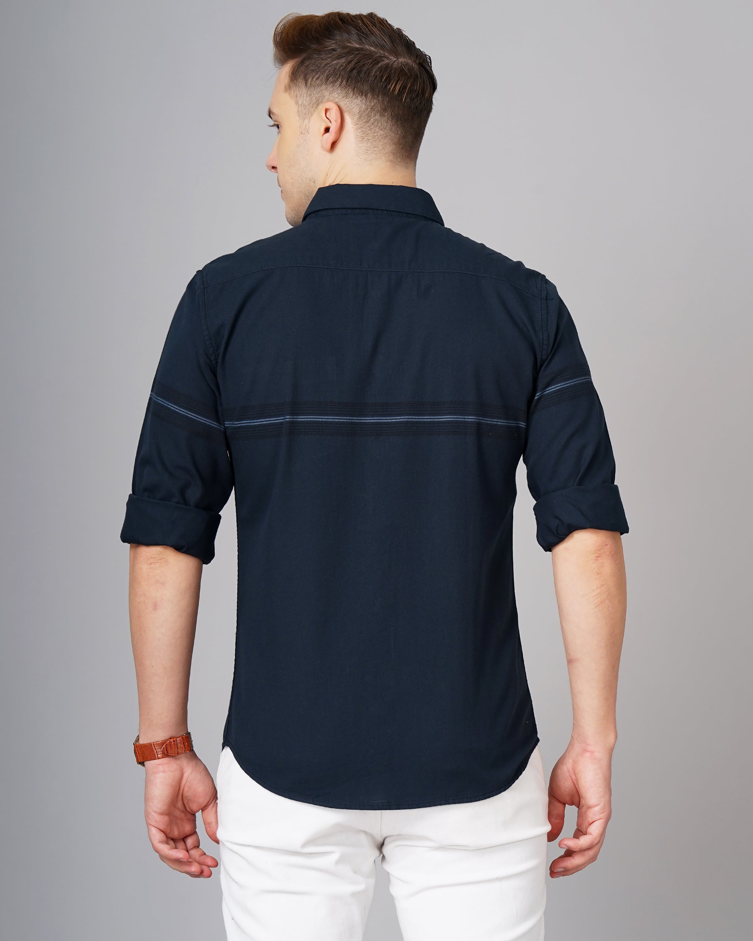 MEN'S PLACEMENT STRIPES SHIRT