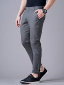 SLIM FIT FLAT-FRONT TROUSERS WITH INSERT POCKETS