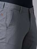 SLIM FIT FLAT-FRONT TROUSERS WITH INSERT POCKETS