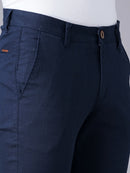 SLIM FIT FLAT-FRONT TROUSERS WITH INSERT POCKETS