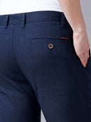 SLIM FIT FLAT-FRONT TROUSERS WITH INSERT POCKETS