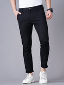 SLIM FIT FLAT-FRONT TROUSERS WITH INSERT POCKETS