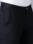 SLIM FIT FLAT-FRONT TROUSERS WITH INSERT POCKETS