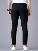 SLIM FIT FLAT-FRONT TROUSERS WITH INSERT POCKETS