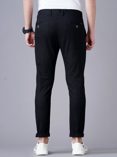 SLIM FIT FLAT-FRONT TROUSERS WITH INSERT POCKETS