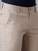 SLIM FIT FLAT-FRONT TROUSERS WITH INSERT POCKETS
