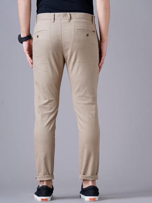 SLIM FIT FLAT-FRONT TROUSERS WITH INSERT POCKETS