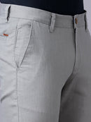 SLIM FIT FLAT-FRONT TROUSERS WITH INSERT POCKETS