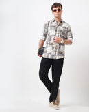 ABSTRACT PRINT  SHIRT