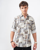 ABSTRACT PRINT  SHIRT