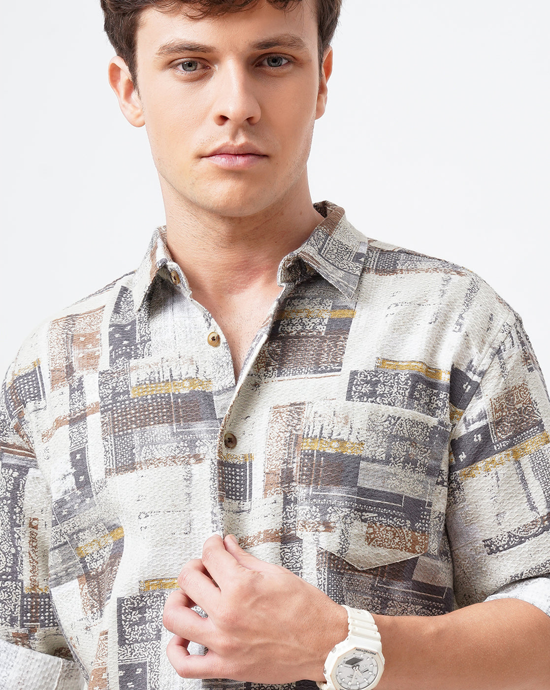 ABSTRACT PRINT  SHIRT