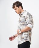 ABSTRACT PRINT  SHIRT