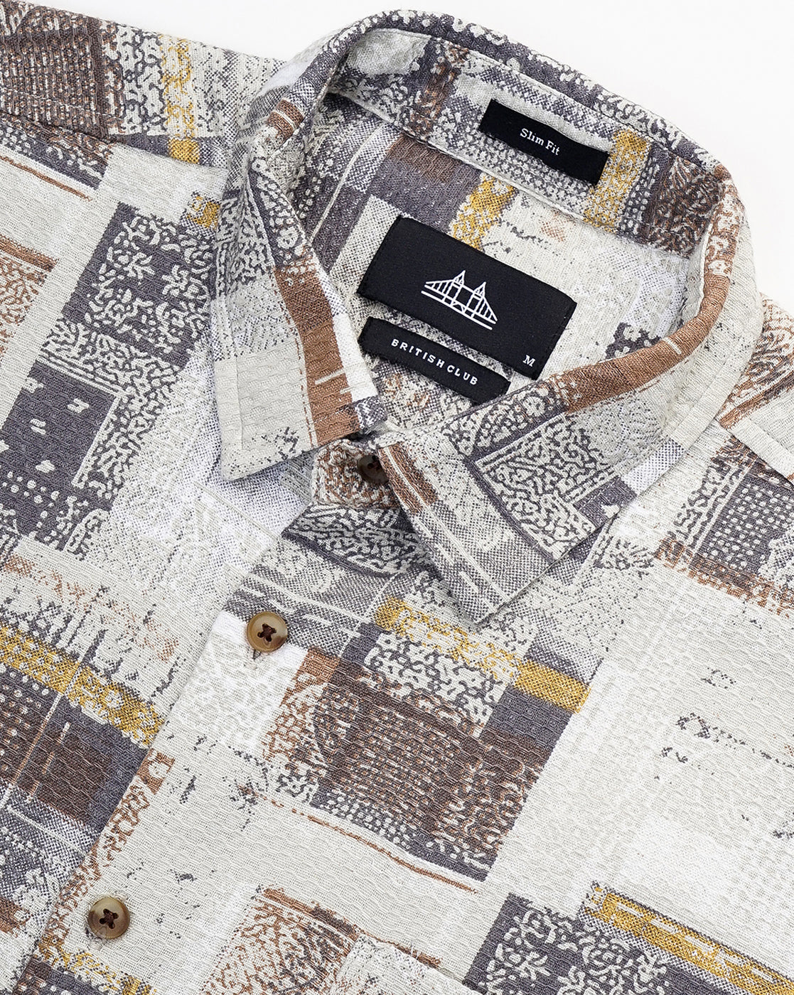 ABSTRACT PRINT  SHIRT