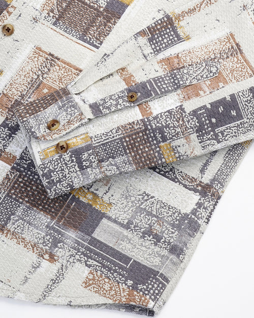 ABSTRACT PRINT  SHIRT