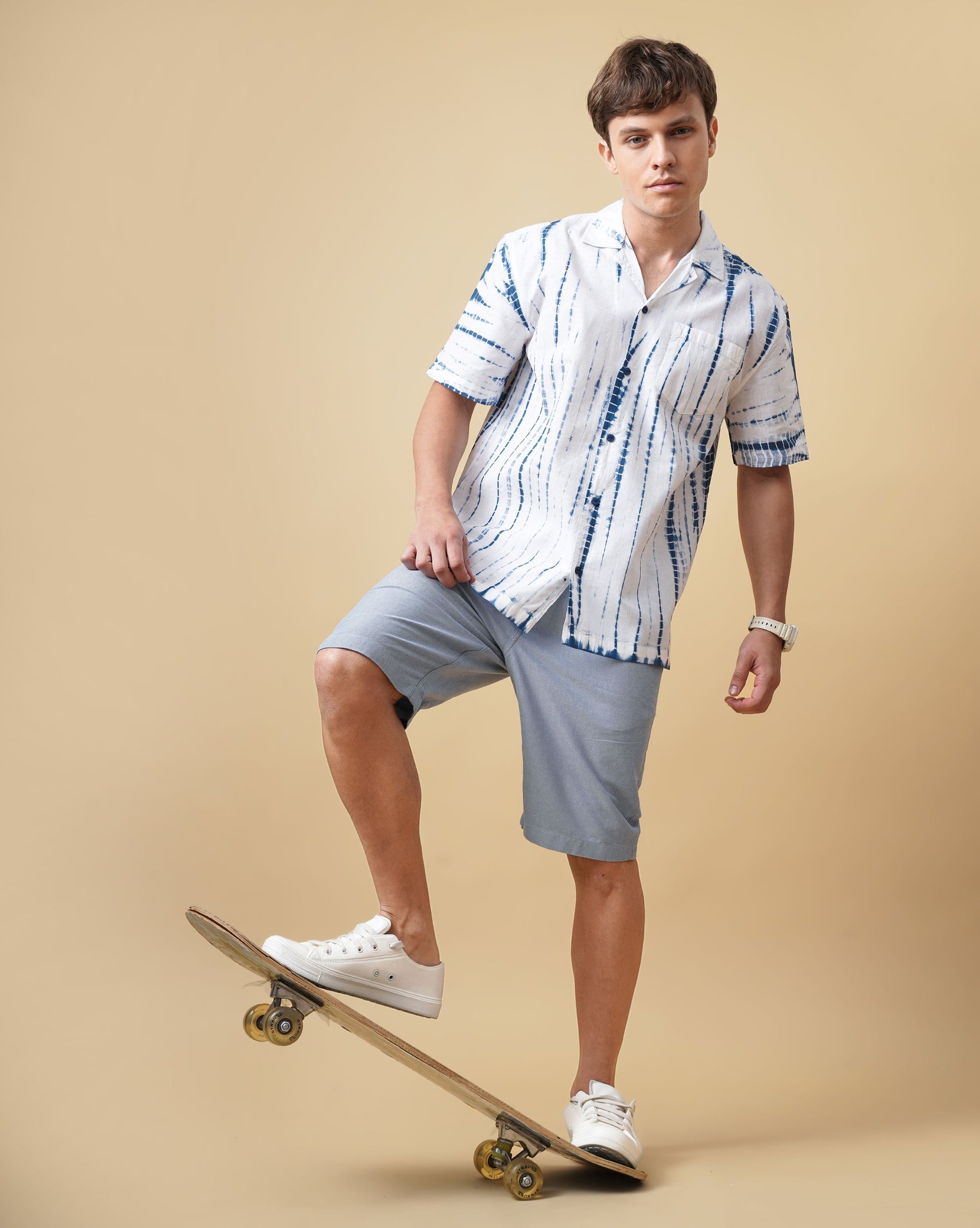 DIP AND DYE SLIM FIT SHIRT