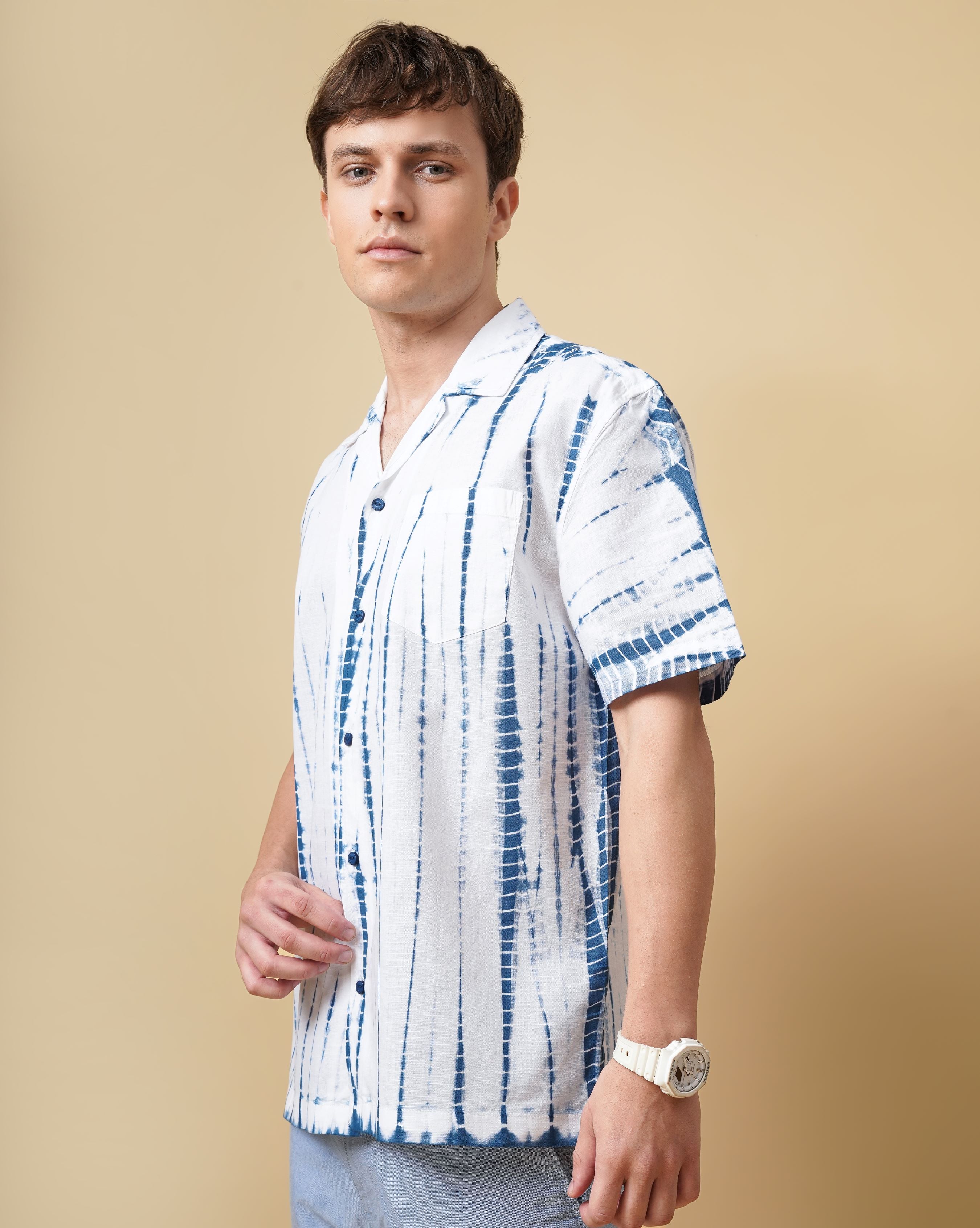 DIP AND DYE SLIM FIT SHIRT