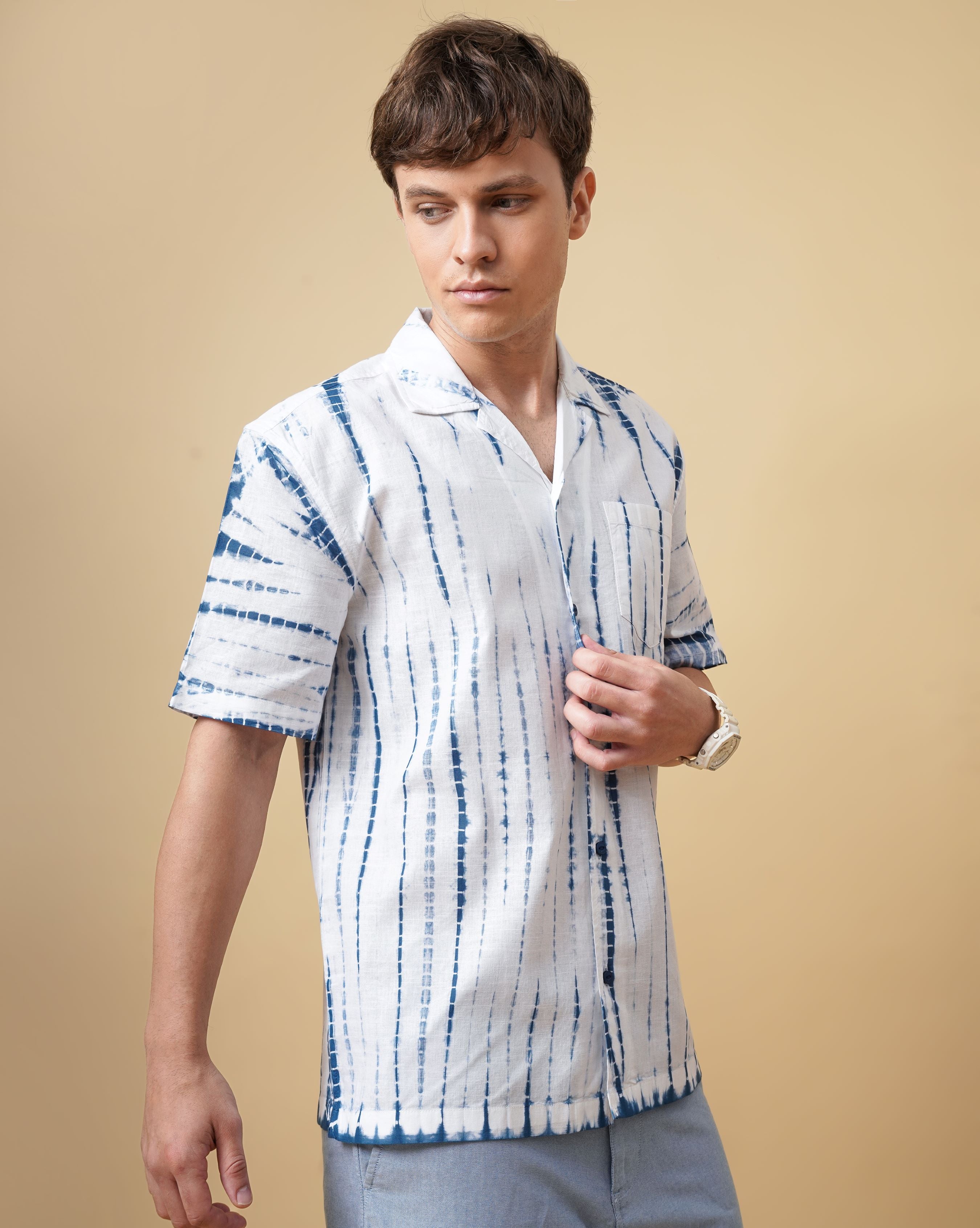 DIP AND DYE SLIM FIT SHIRT