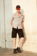 Embroidery Relaxed Fit Shirt