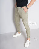 Solid Men's Cargo Joggers