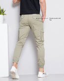 Solid Men's Cargo Joggers