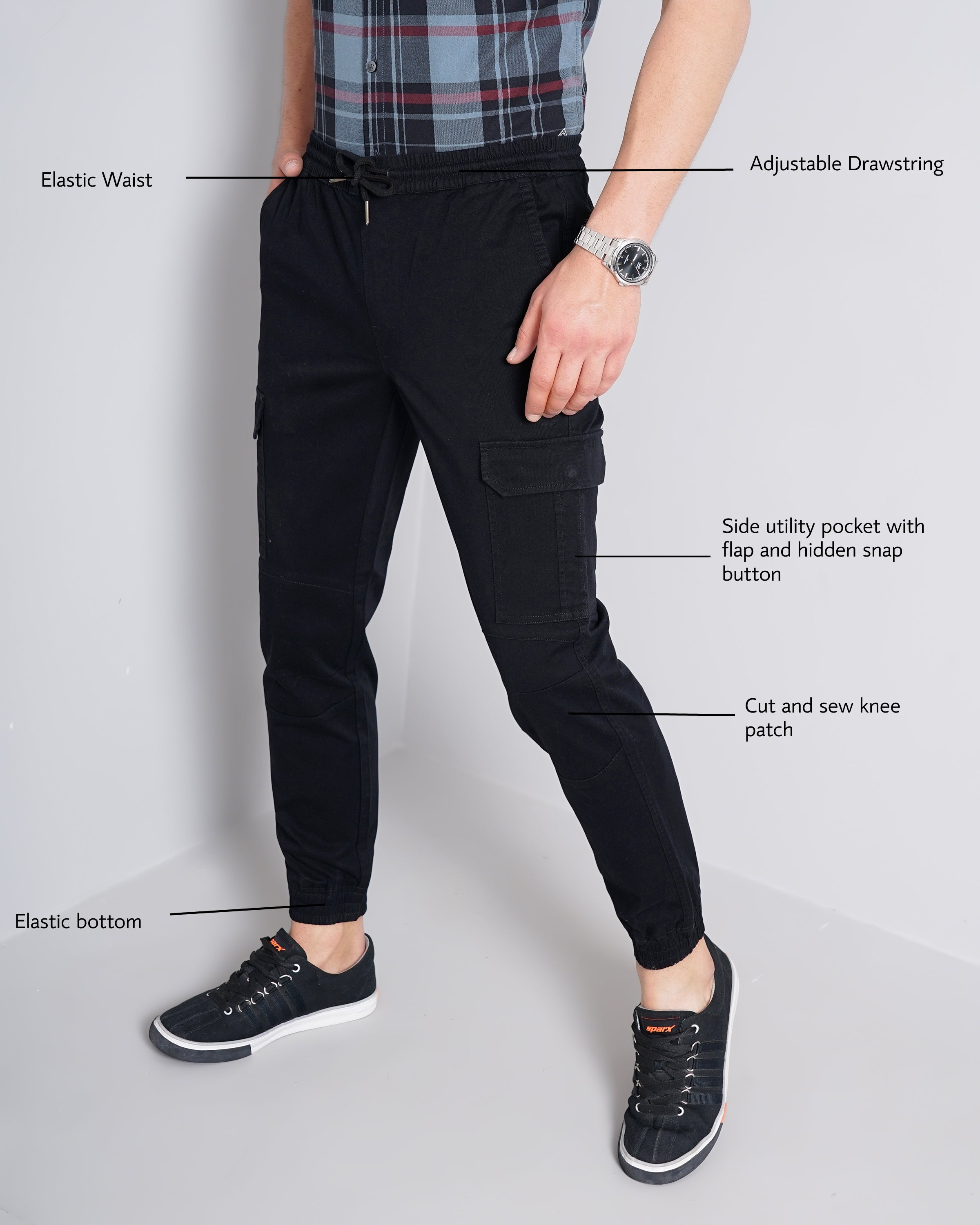 Slim Fit Cargo Joggers