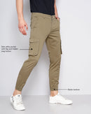 Solid Men's Cargo Joggers