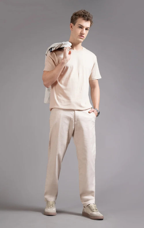 Men's DrawString  Regular Fit Chinos Trouser