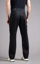 Men's Relaxed Fit Camoflaugue Print Cargo Trouser