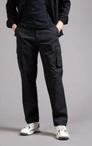 Men's Relaxed Fit Camoflaugue Print Cargo Trouser