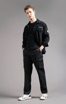 Men's Relaxed Fit Camoflaugue Print Cargo Trouser