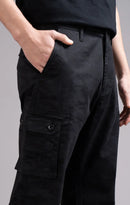 Men's Relaxed Fit Camoflaugue Print Cargo Trouser