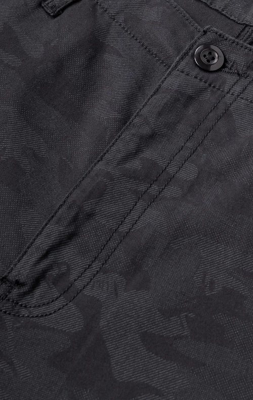 Men's Relaxed Fit Camoflaugue Print Cargo Trouser