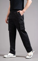 Men's Relaxed Fit Camoflaugue Print Cargo Trouser