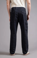 Men's Relaxed Fit Camoflaugue Print Cargo Trouser