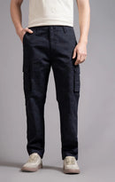 Men's Relaxed Fit Camoflaugue Print Cargo Trouser