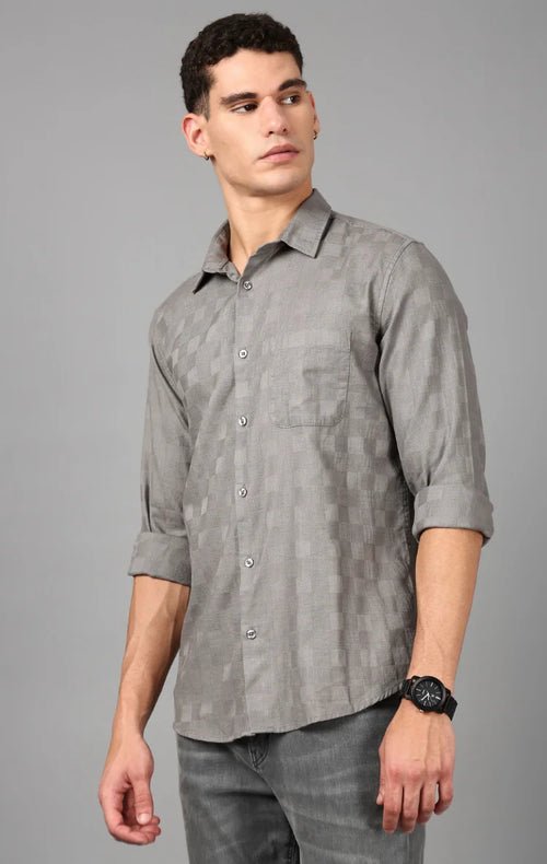 Men's Self Design Shirt