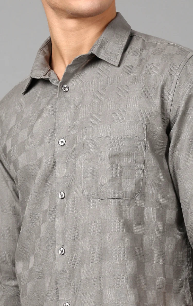 Men's Self Design Shirt