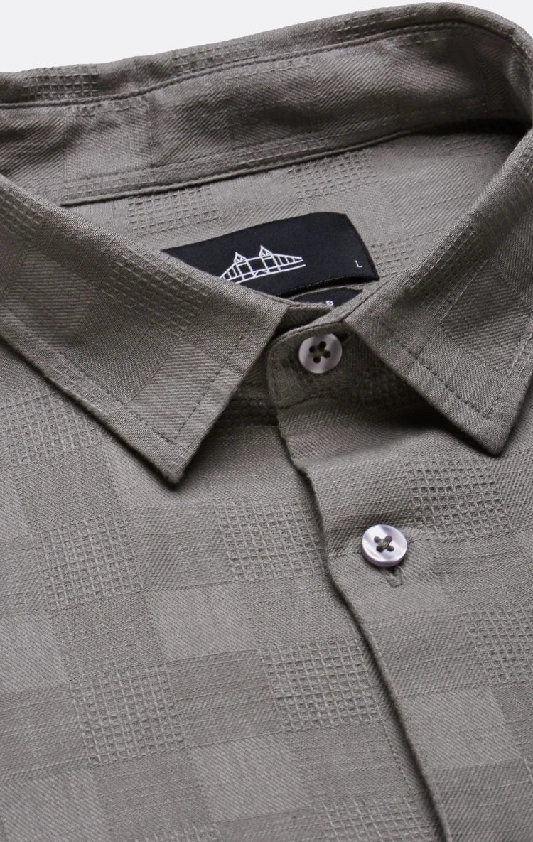 Men's Self Design Shirt