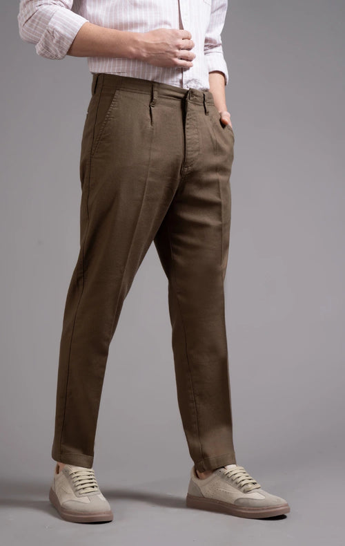 Men's Single Pleated Regular Fit Trouser