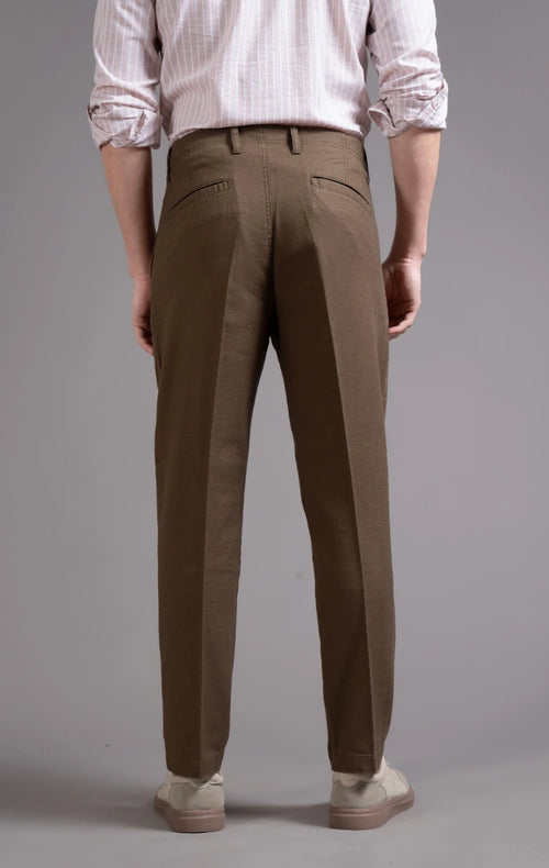 Men's Single Pleated Regular Fit Trouser