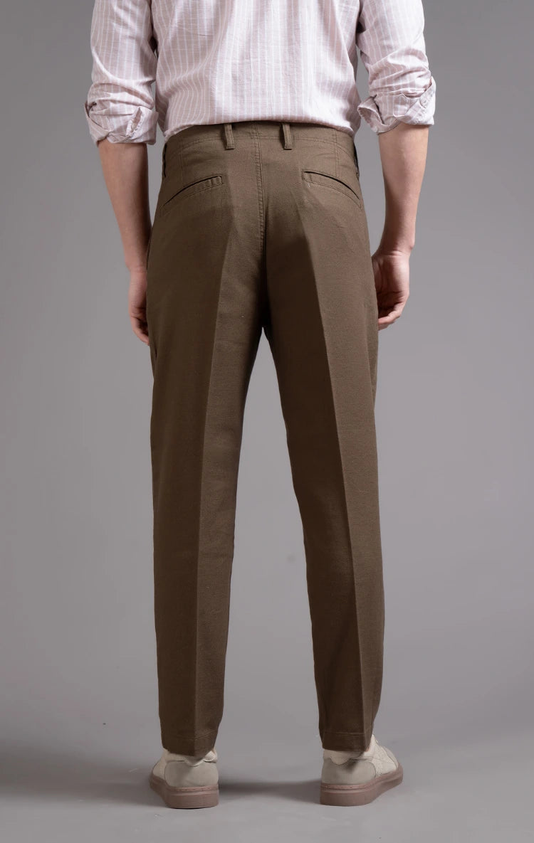 Men's Single Pleated Regular Fit Trouser
