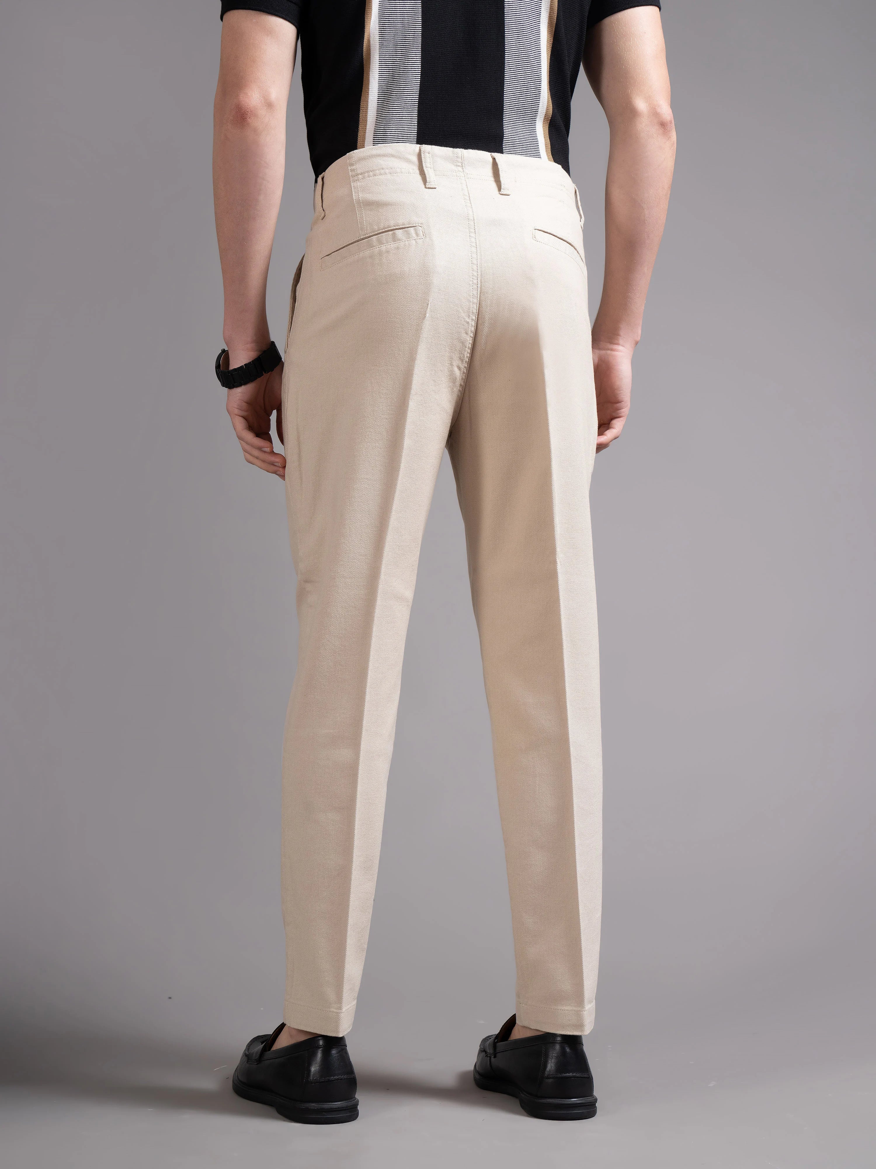 Men's Single Pleated Regular Fit Trouser