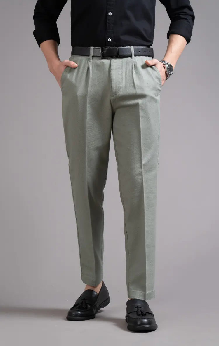 Men's Single Pleated Regular Fit Trouser