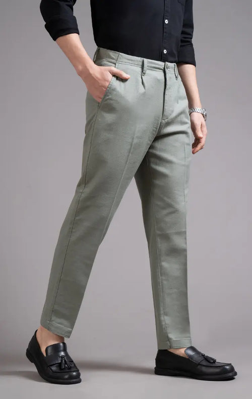 Men's Single Pleated Regular Fit Trouser
