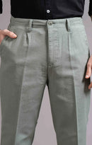 Men's Single Pleated Regular Fit Trouser