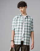 Men Smart Tartan Checks Checked Casual Shirt