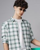 Men Smart Tartan Checks Checked Casual Shirt